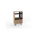 Buffet de cocina bajo OBIN. 2 Puertas y 1 cajón. Negro/ Madera