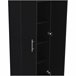 Alacena Nepal en melamina con 2 puertas y 4 estantes Negro