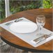 Plato plano Blanco