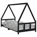 Estructura De Cama Infantil 205x95 Negro