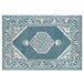 Beliani Alfombra de pelo corto GEVAS 140x200 Azul