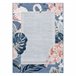 Alfombra Estructural BOTANIC 65240 flamenco 78x150 Azul