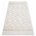 Alfombra SANTO sisal 58377 diamantes Geométrico zigzag 80x150 Crema