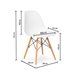 Pack Mesa Redonda de Cristal Templado + 4 Sillas Nordic 120x120 Blanco