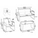 Beliani Conjunto longue Acero BARREA Gris