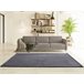 Alfombra lisa lavable CORALINE - ATTICGO 120x170 Antracita