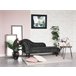 Beliani Chaise longue izquierdo Gamuza sintética NIMES Gris Oscuro