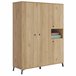 Armario Grande Industrial Clim 4 Puertas Madera Clara