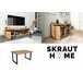 Conjunto Muebles de Salón, Mesa, Aparador, Mueble TV Roble