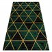 Alfombra EMERALD exclusivo 1020 glamour 180x270 Verde