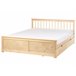 Beliani Cama con cajones Madera de pino OLENDON 169x206 Blanco