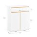 Armario De Baño Con Cesto Para Ropa Sucia BZR79-W SoBuy Blanco