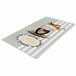 Alfombra De 80 X 120Cm 120x80 Gris Claro