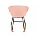 Beliani Silla mecedora HARMONY Rosa