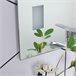 Espejo de Baño Vidrio, Aluminio, LED, Plástico kleankin Plateado