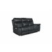 Sofá relax eléctrico THEA piel 3 plazas Negro