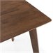 Juego de mesa y 4 sillas de comedor Corzo 80x80 Nogal