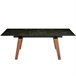 ANGEL CERDA Mesa comedor extensible mármol negro Nogal