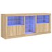 Aparador con luces LED 181 Marron Claro