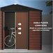 Cobertizo de Jardín Acero Galvanizado Outsunny Marron