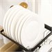 Escurridor de Platos Acero HOMCOM, hogar - cocina Negro