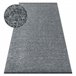 Alfombra FLORENCE 24021 glamour tejido plano flecos 135x190 Gris