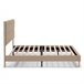 Estructura de cama tapizada Silvi 140x190 Beige