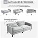 Sofá Cama Terciopelo HOMCOM, hogar - muebles de salón Gris