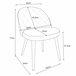 2x Silla tapizada capitoné de terciopelo SJ.077 Rosa
