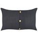 Beliani Cojín decorativo BANORI 50x30 Negro
