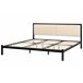 Beliani Cama con somier Acero CLAMART 187x210 Beige