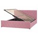 Beliani Cama con somier Terciopelo ROCHEFORT 170x214 Rosa