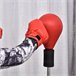 Saco de Boxeo de Pie Acero, PU, PE HOMCOM Rojo
