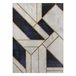 Alfombra EMERALD exclusivo 1015 glamour 180x270 Azul