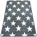 Alfombra SCANDI Estrellas 160x230 Gris Oscuro