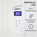 YOEVU - Emisor térmico de aluminio 1500W Control a distancia Blanco