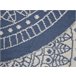 Beliani Alfombra de pelo corto YALAK 140x140 Azul
