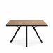 Mesa de comedor MILENA cuadrada 136cm roble negro Madera