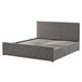 Beliani Cama con somier Terciopelo ROCHEFORT 170x214 Azul Marino