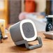 Altavoz Cargador Inalámbrico con LED Gris
