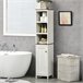Mueble Auxiliar Baño Melamina de Madera kleankin Blanco