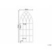 Beliani Espejo CASSEL 50x2 Gris Claro