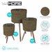 Well Home Set 3 maceteros Natural