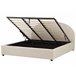 Beliani Cama con almacenaje Poliéster VAUCLUSE 194x214 Beige