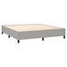 Cama box spring 160x200 Gris