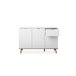 Aparador con 3 puertas y 1 cajón NORDIC Blanco/ Madera