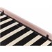 Beliani Cama con somier Bouclé DINAN 97x214 Rosa Talco