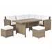 Beliani Conjunto de comedor BARDI Gris Oscuro