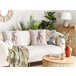 Beliani Cojín decorativo ABAL Beige