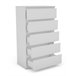 Sifonier 75cm con 5 cajones OSLO Blanco